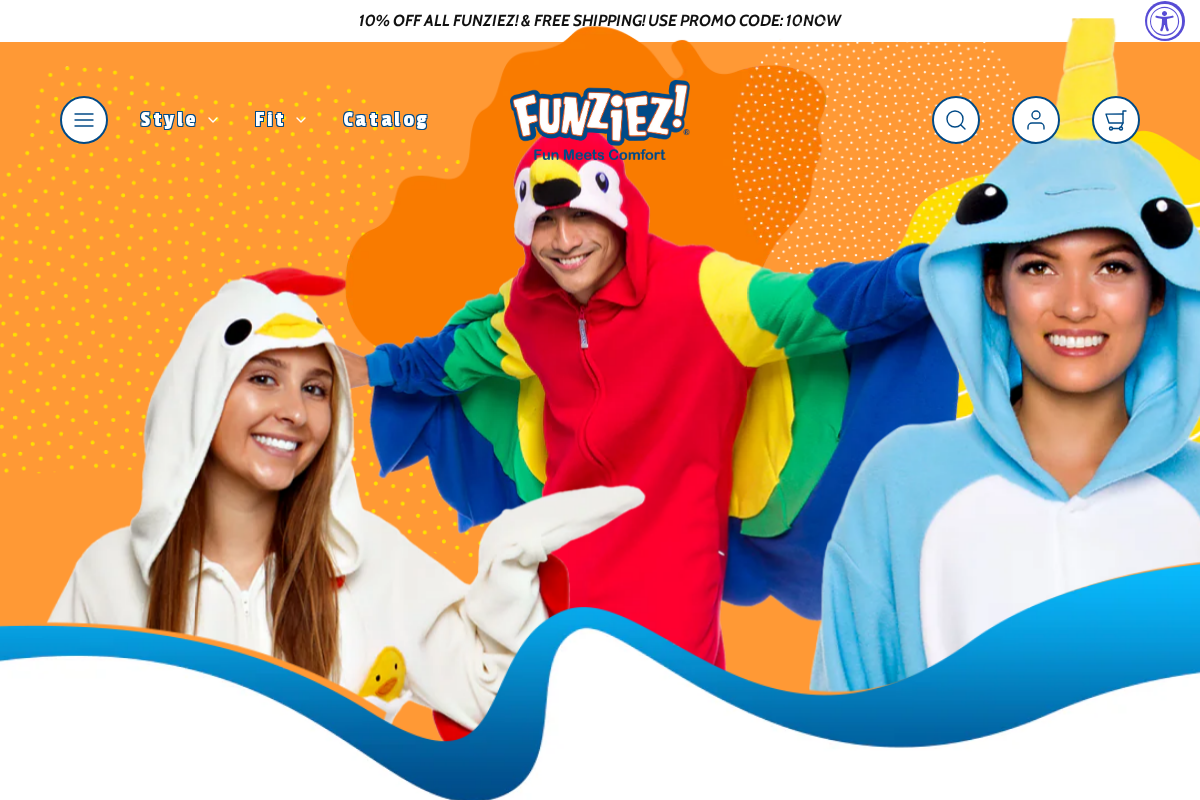 Funziez! homepage screenshot