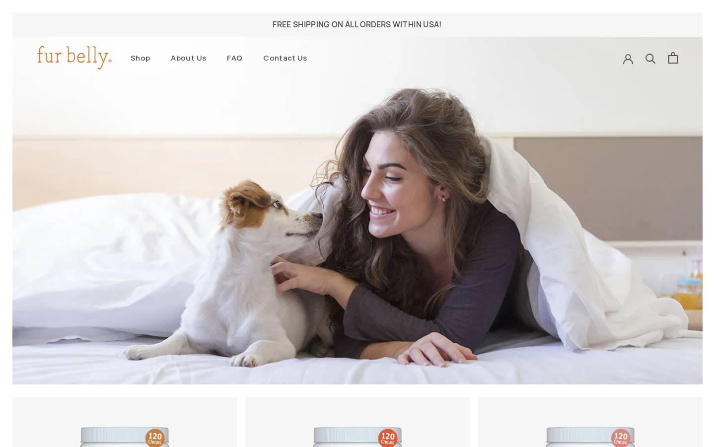 fur-belly.com homepage screenshot