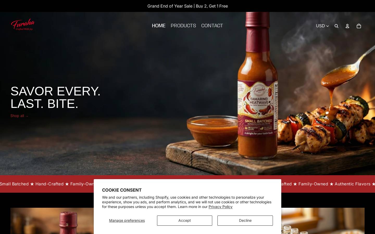 furahaspices.com homepage screenshot