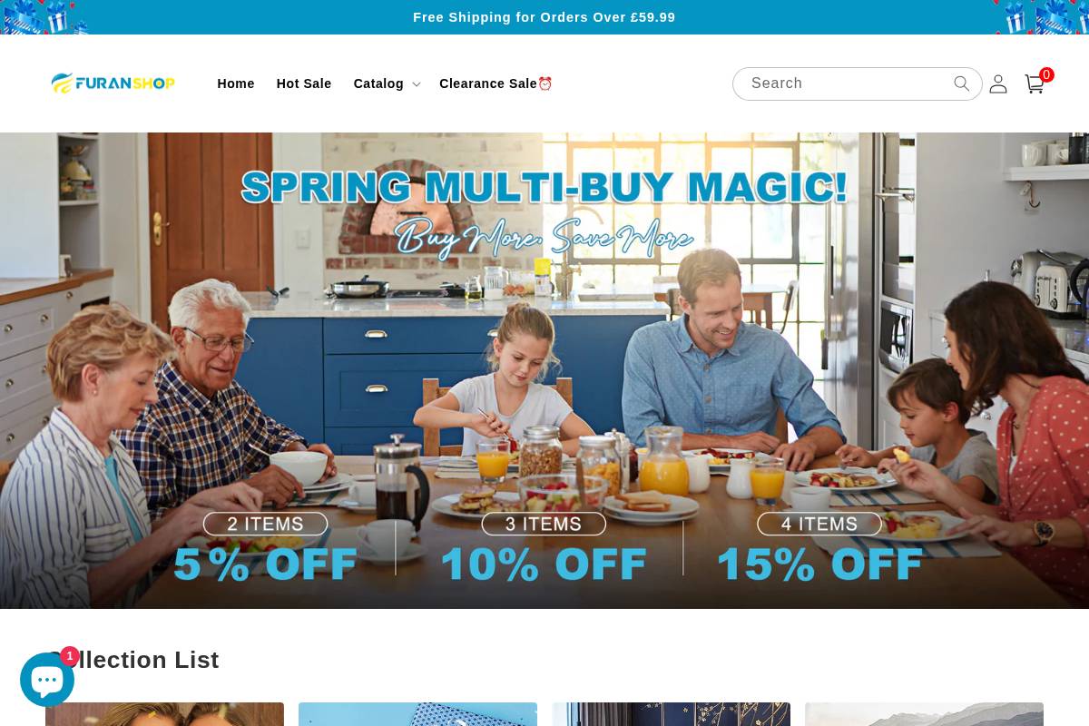 Furanshop homepage screenshot