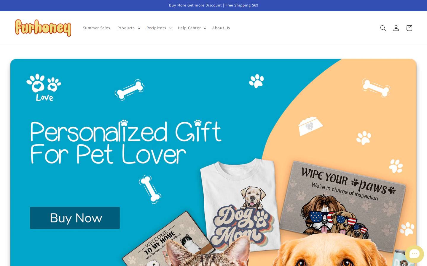 furhoney.com homepage screenshot