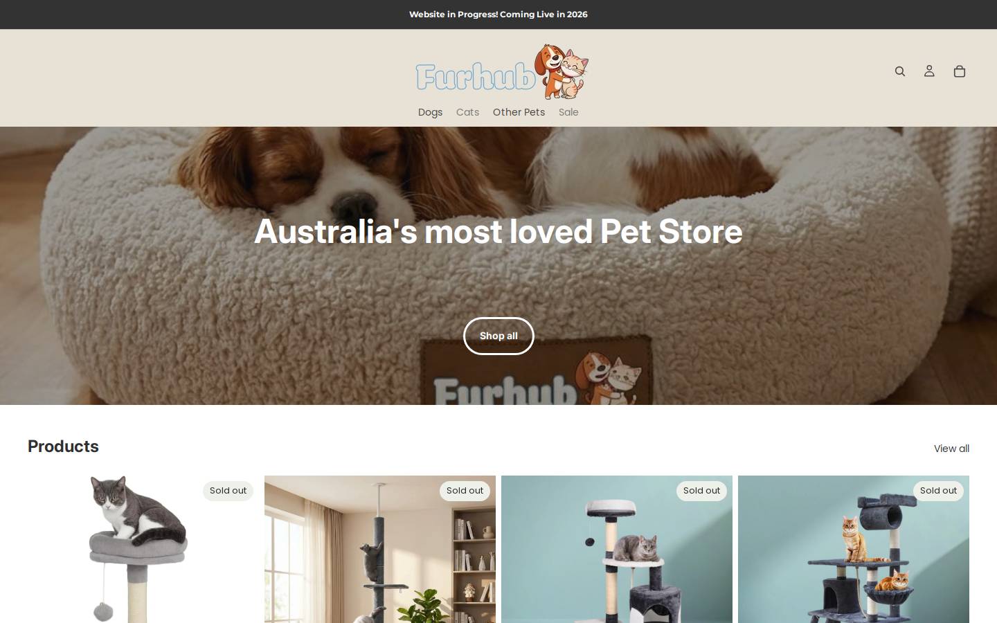 furhub.com.au homepage screenshot