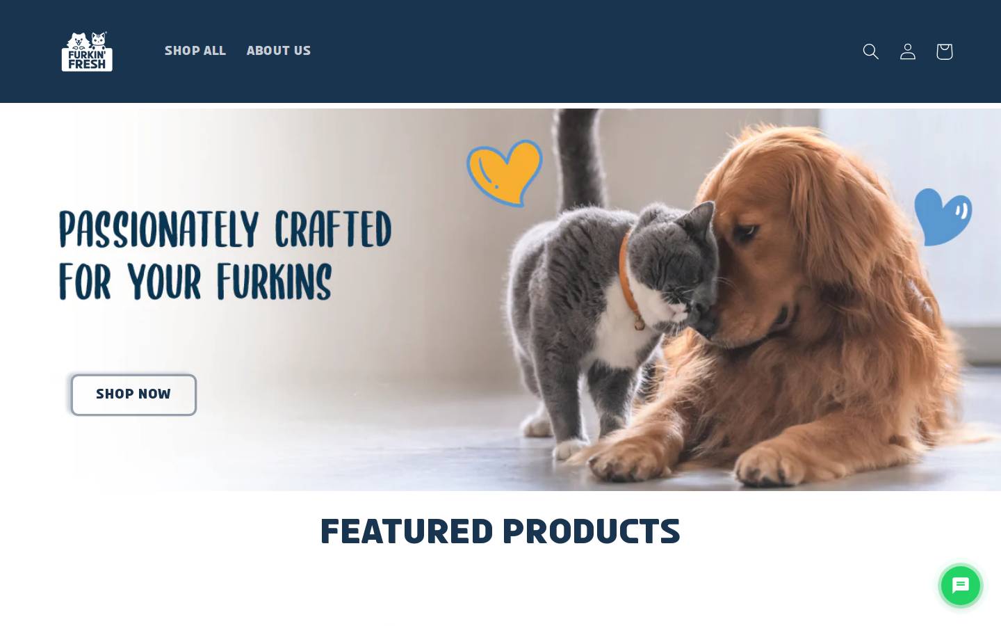 furkinfresh.com homepage screenshot