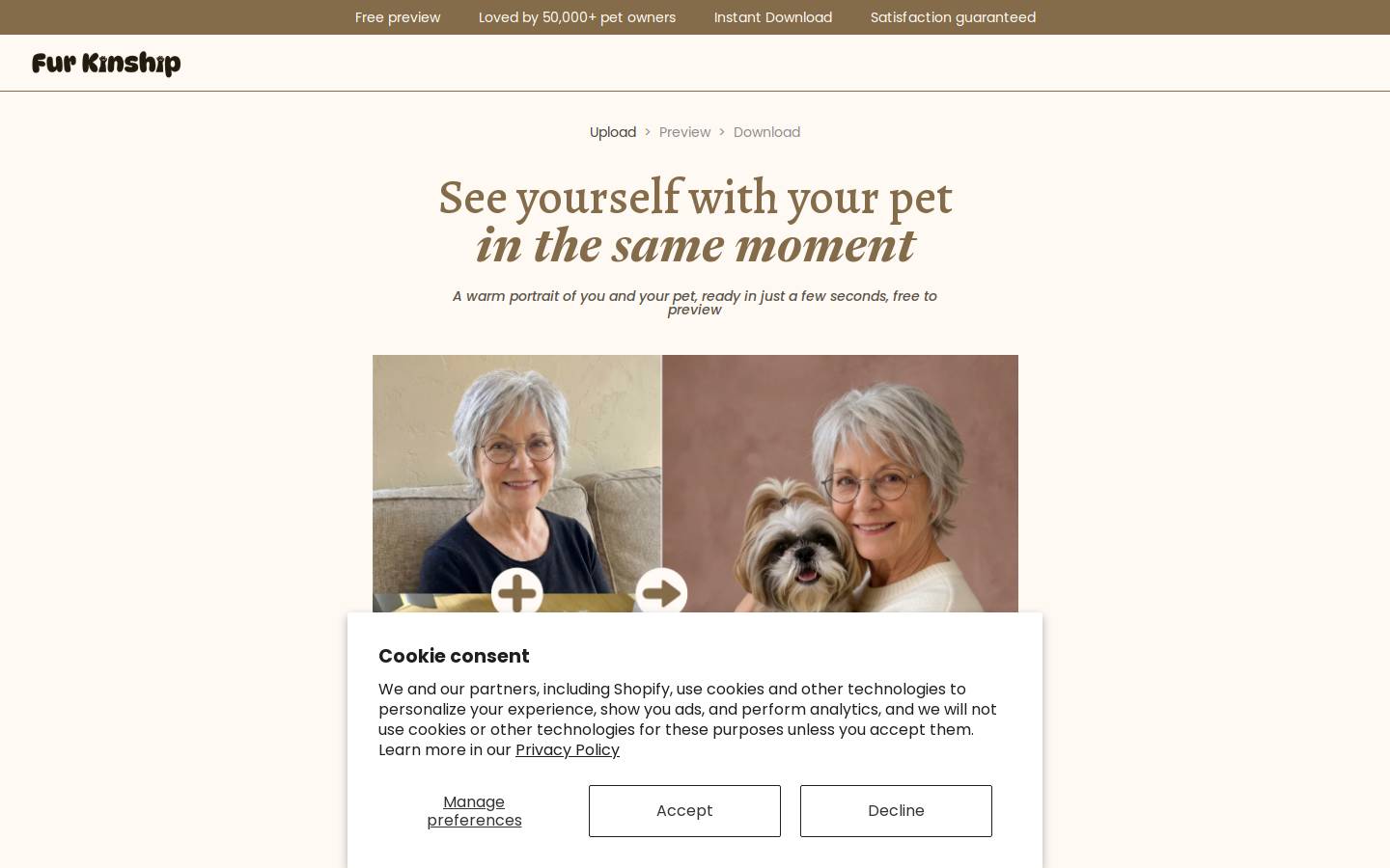 Fur Kinship homepage screenshot