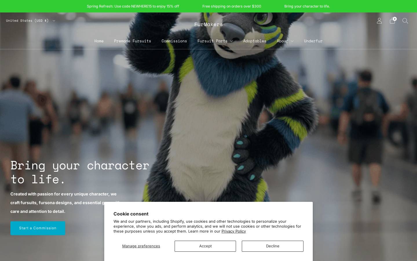 furmakers.com homepage screenshot
