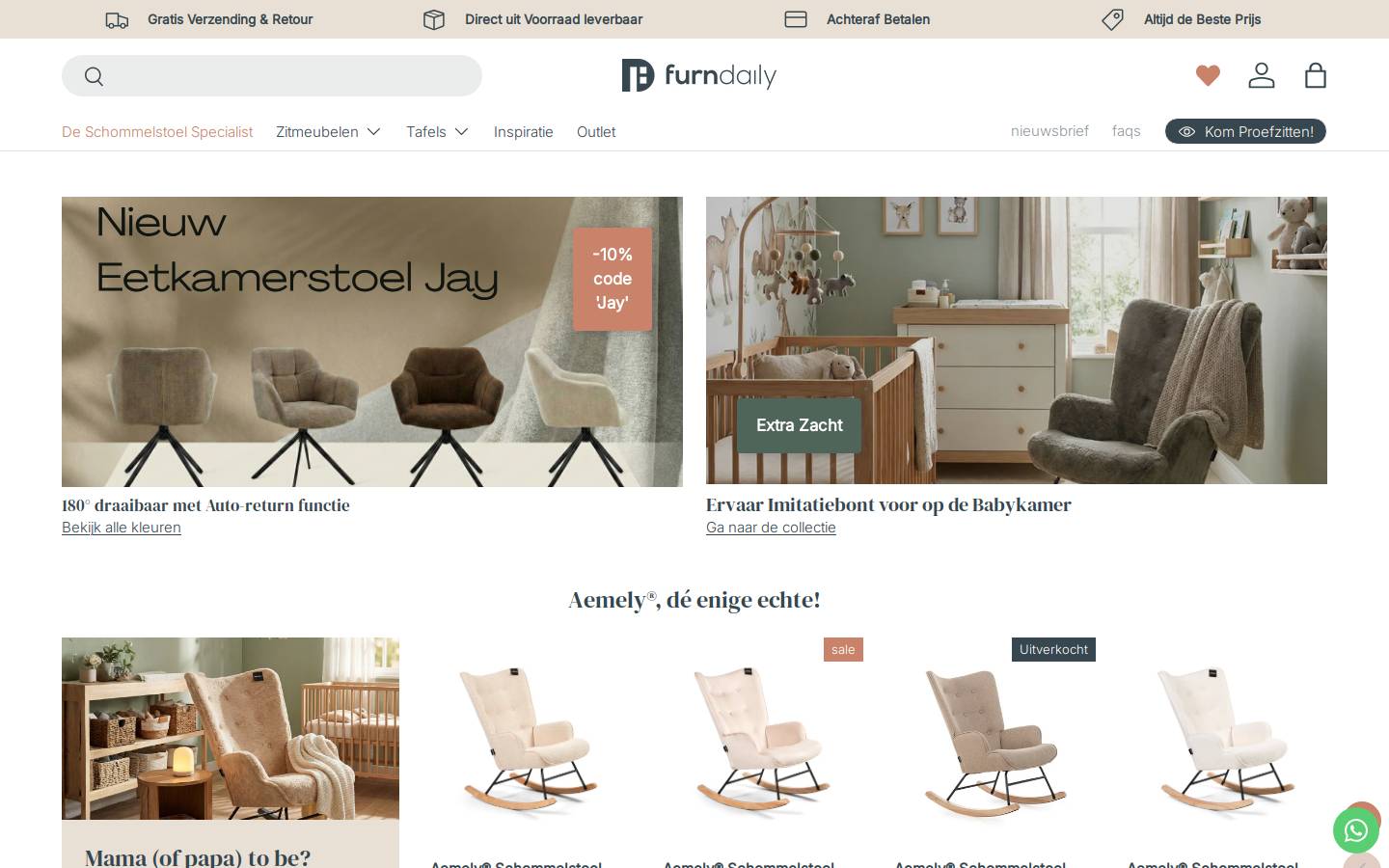 Furndaily homepage screenshot