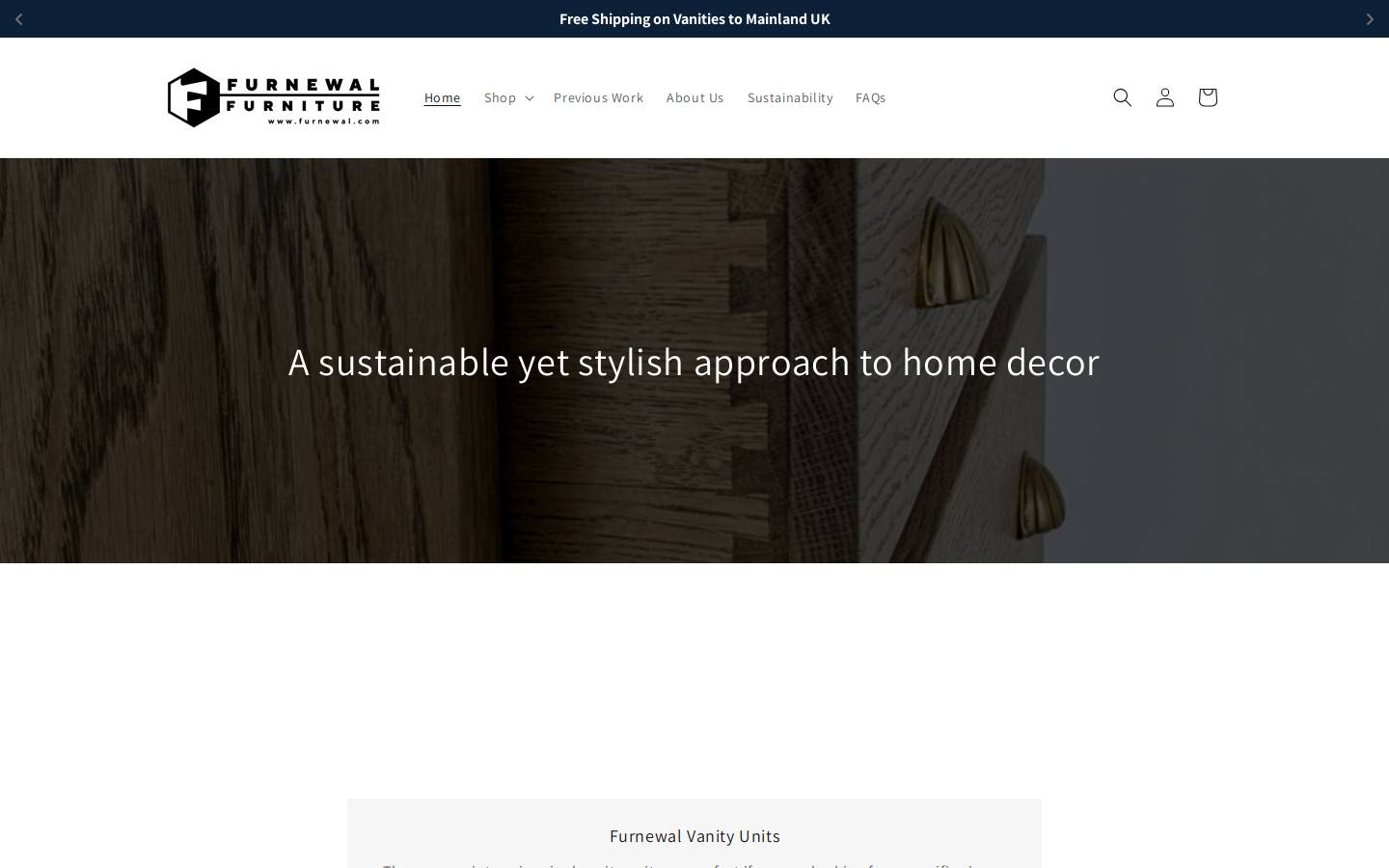 Furnewal homepage screenshot