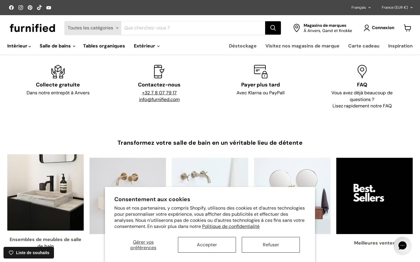 Furnified homepage screenshot