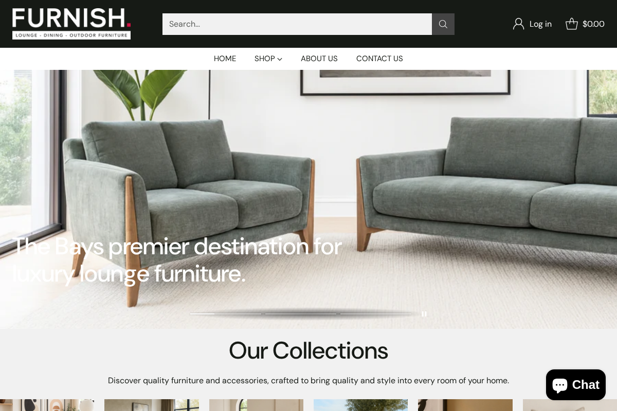 FURNISH homepage screenshot