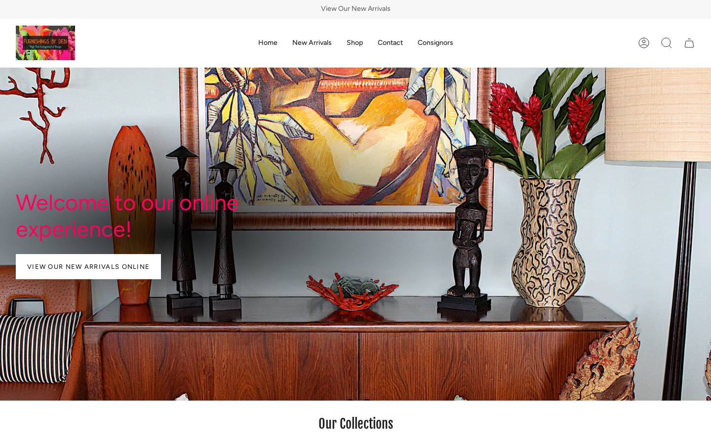 furnishingsbydebi.com homepage screenshot