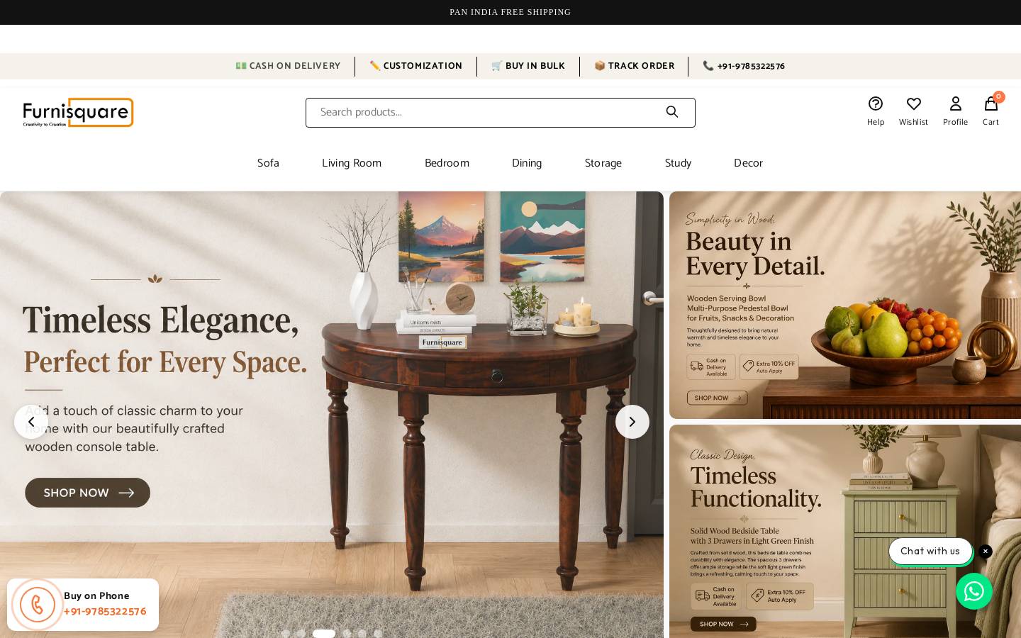 furnisquare.com homepage screenshot