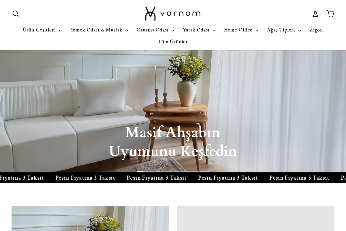 vornom homepage screenshot