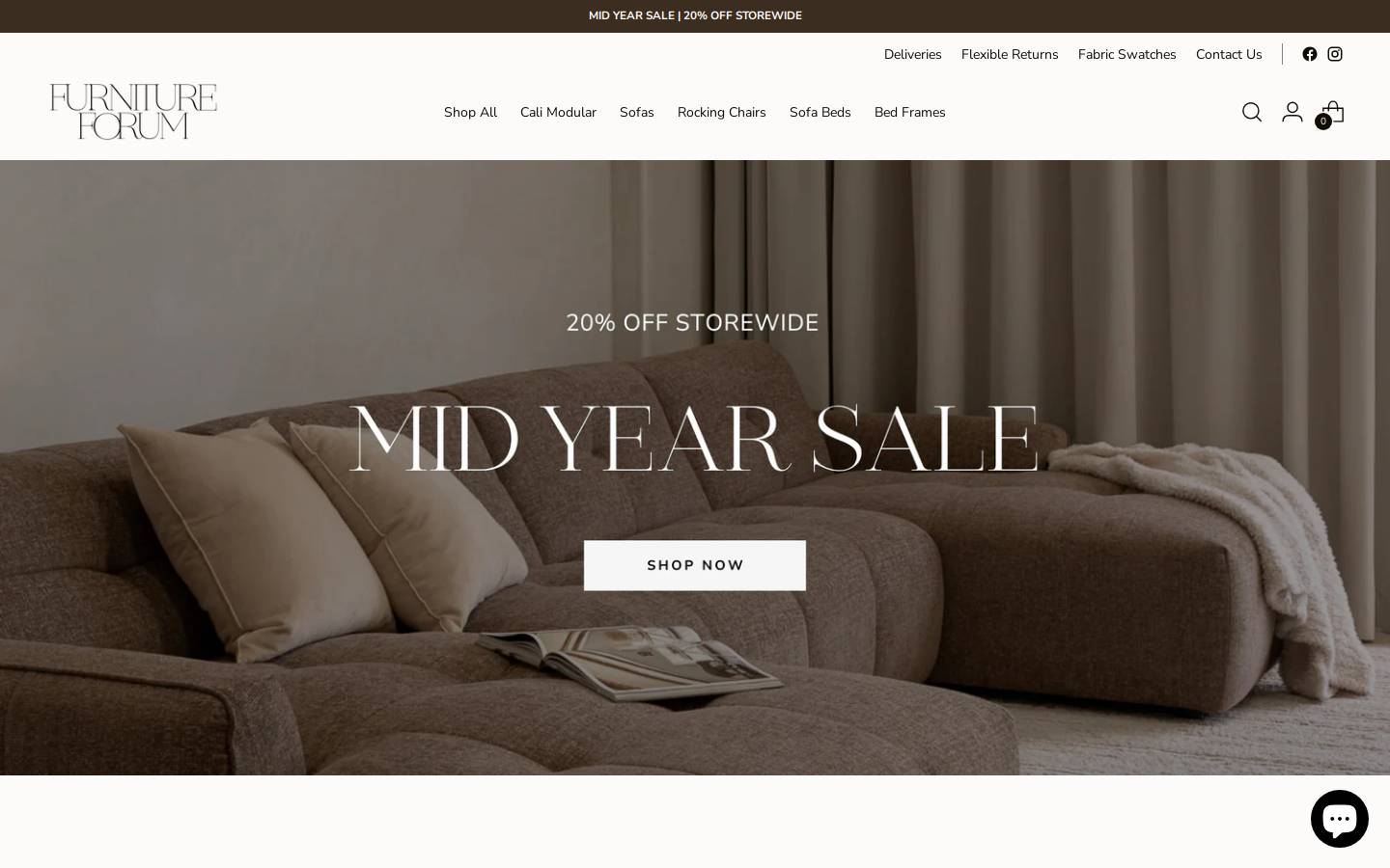 furnitureforum.com.au homepage screenshot