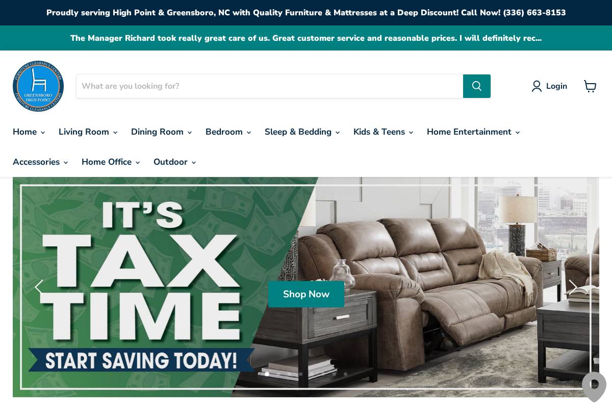 furniturelanddist.com homepage screenshot