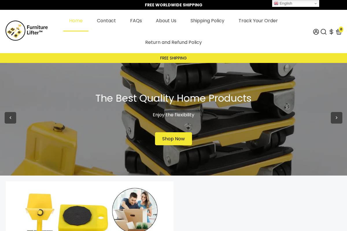 furniturelifter.shop homepage screenshot