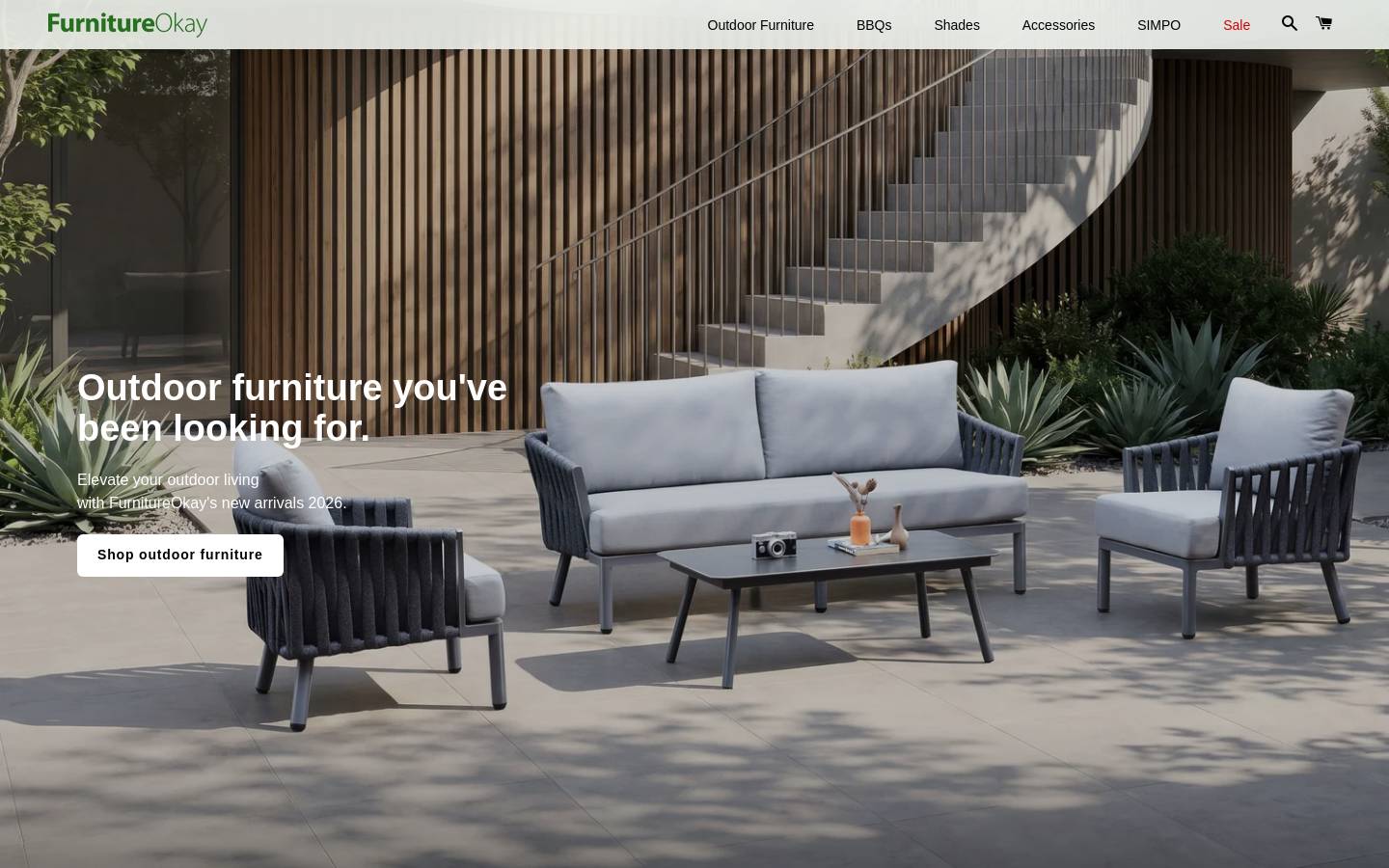 FurnitureOkay homepage screenshot