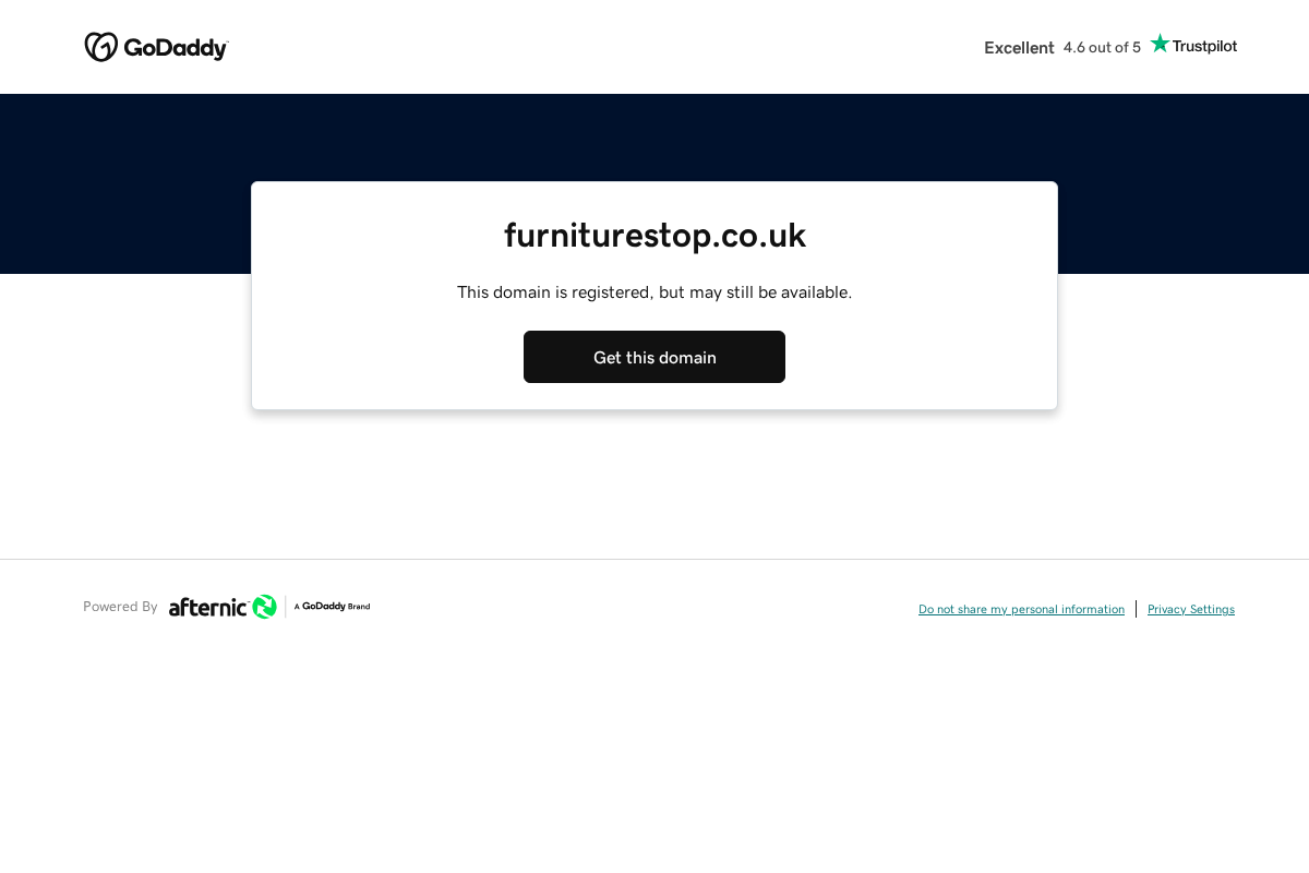 Furniture Stop UK homepage screenshot