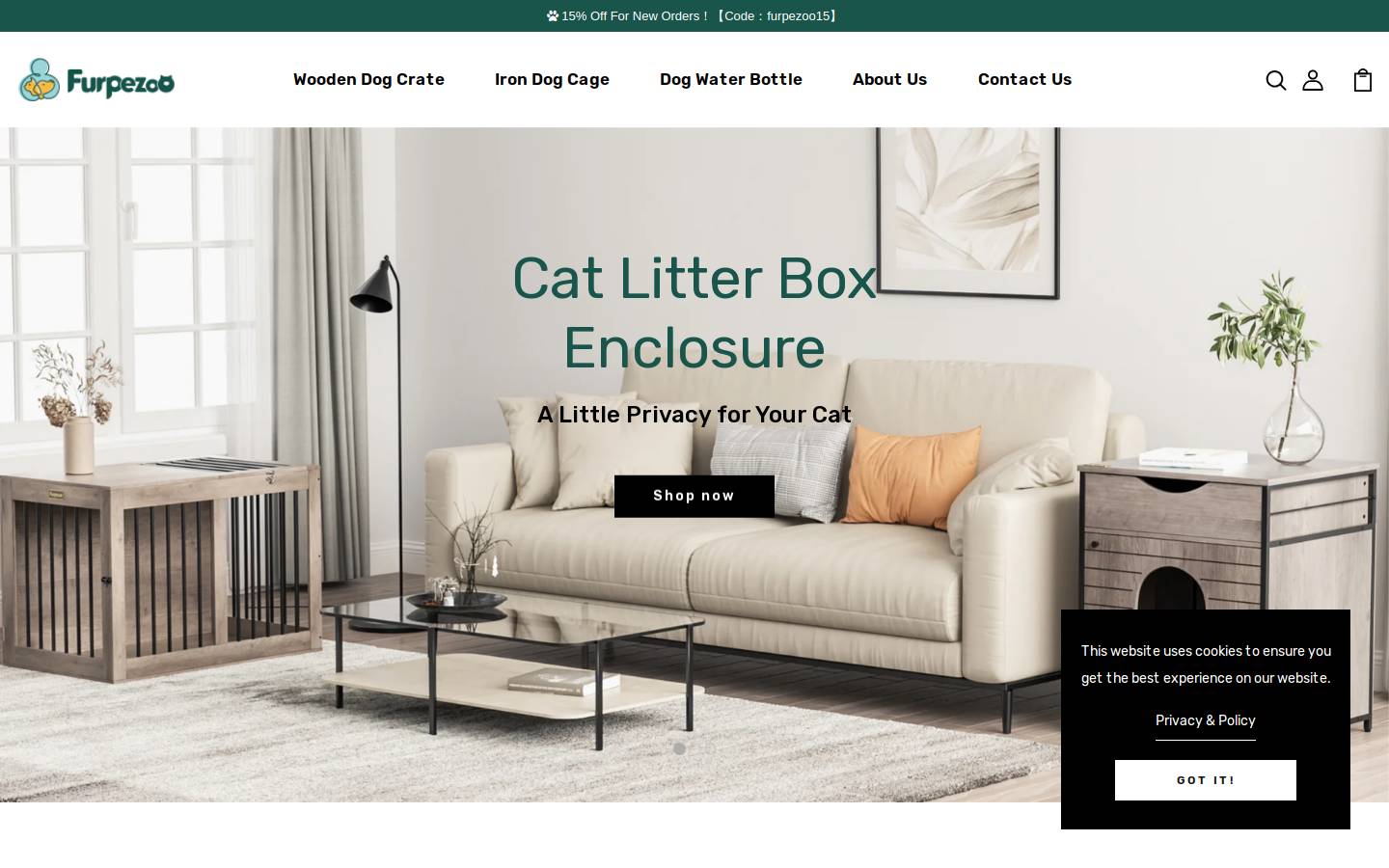 furpezoo.com homepage screenshot
