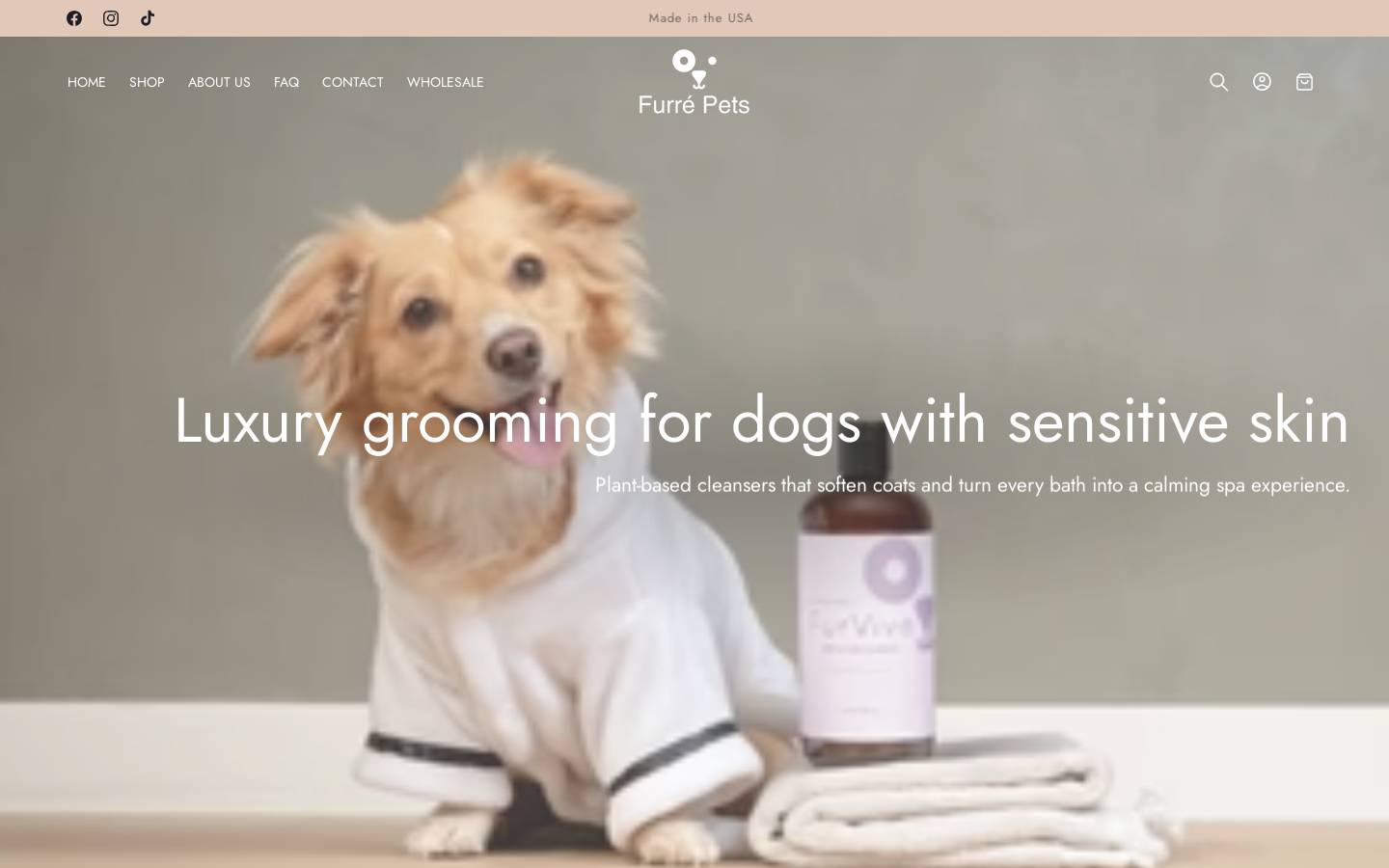 furrepets.com homepage screenshot