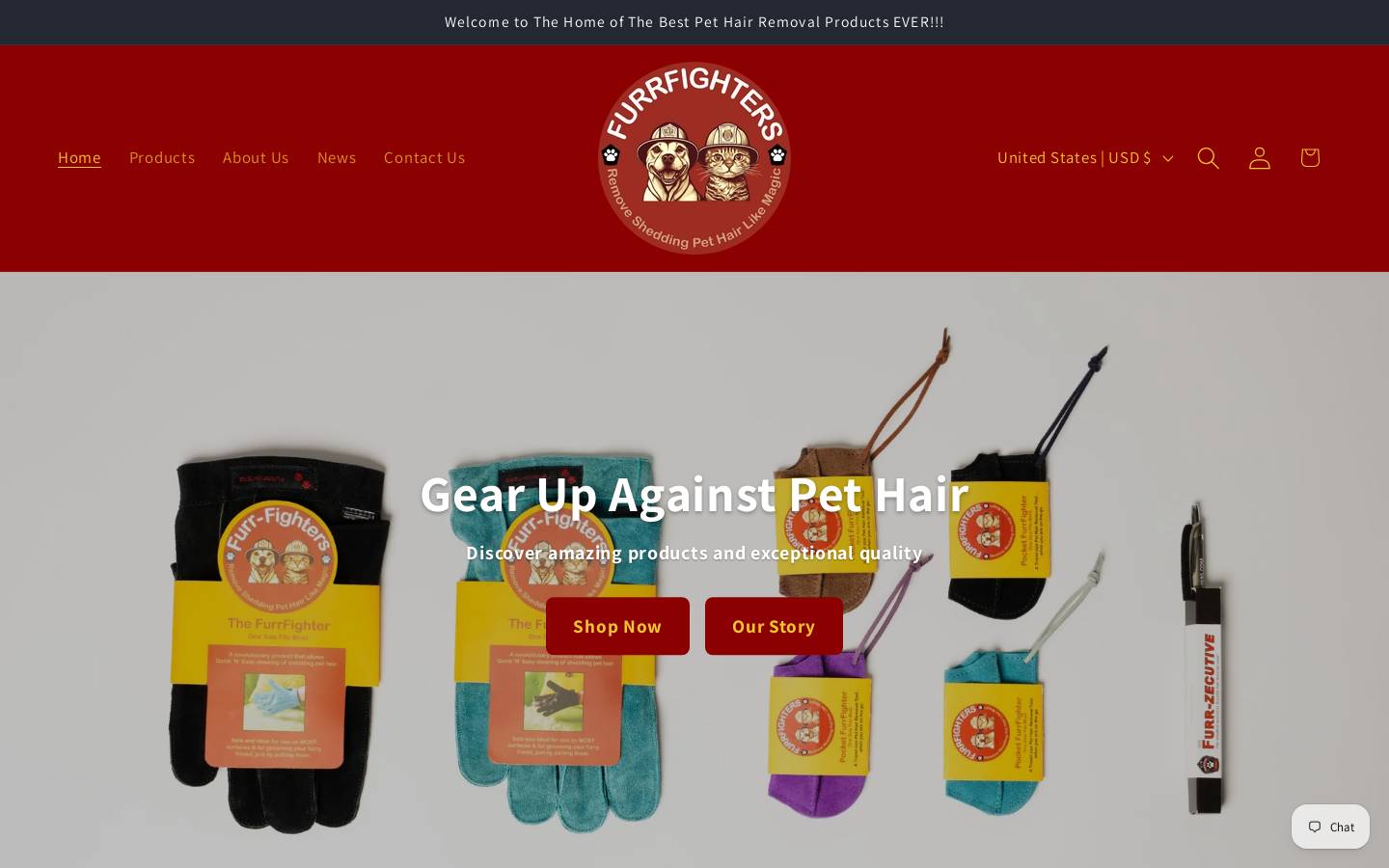 furrfighters.com homepage screenshot