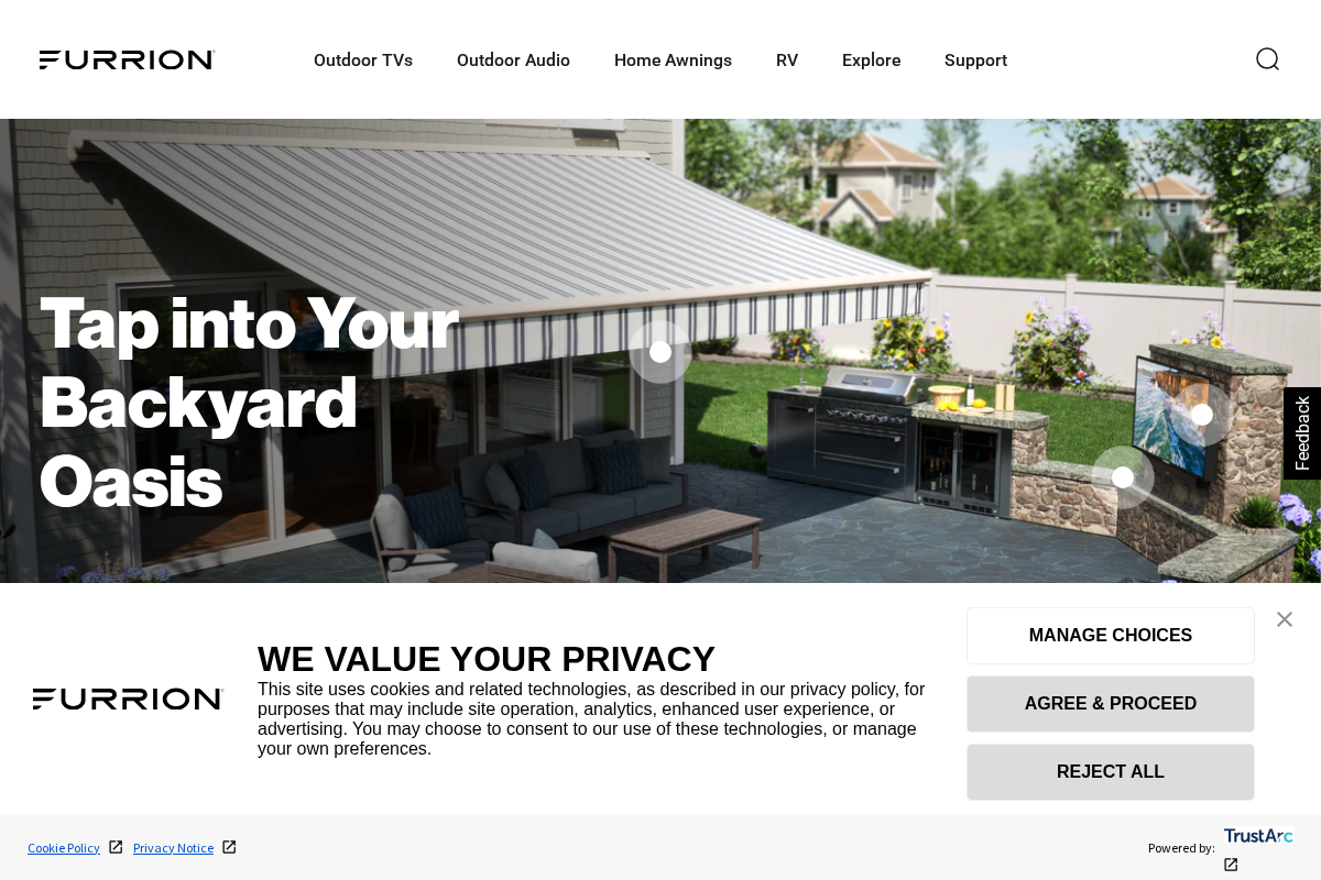 furrion.com homepage screenshot