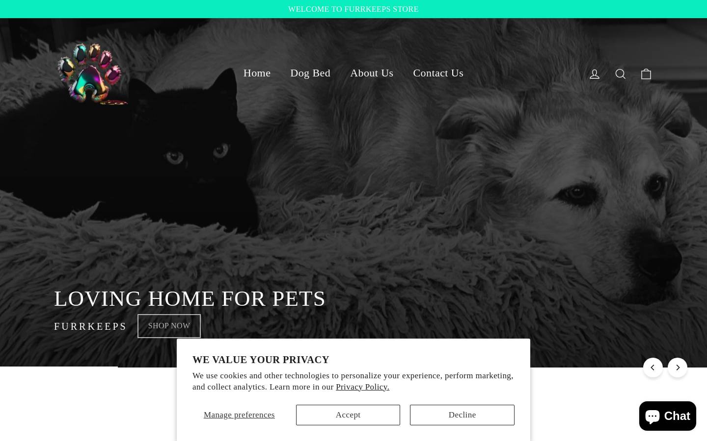 furrkeeps.com homepage screenshot