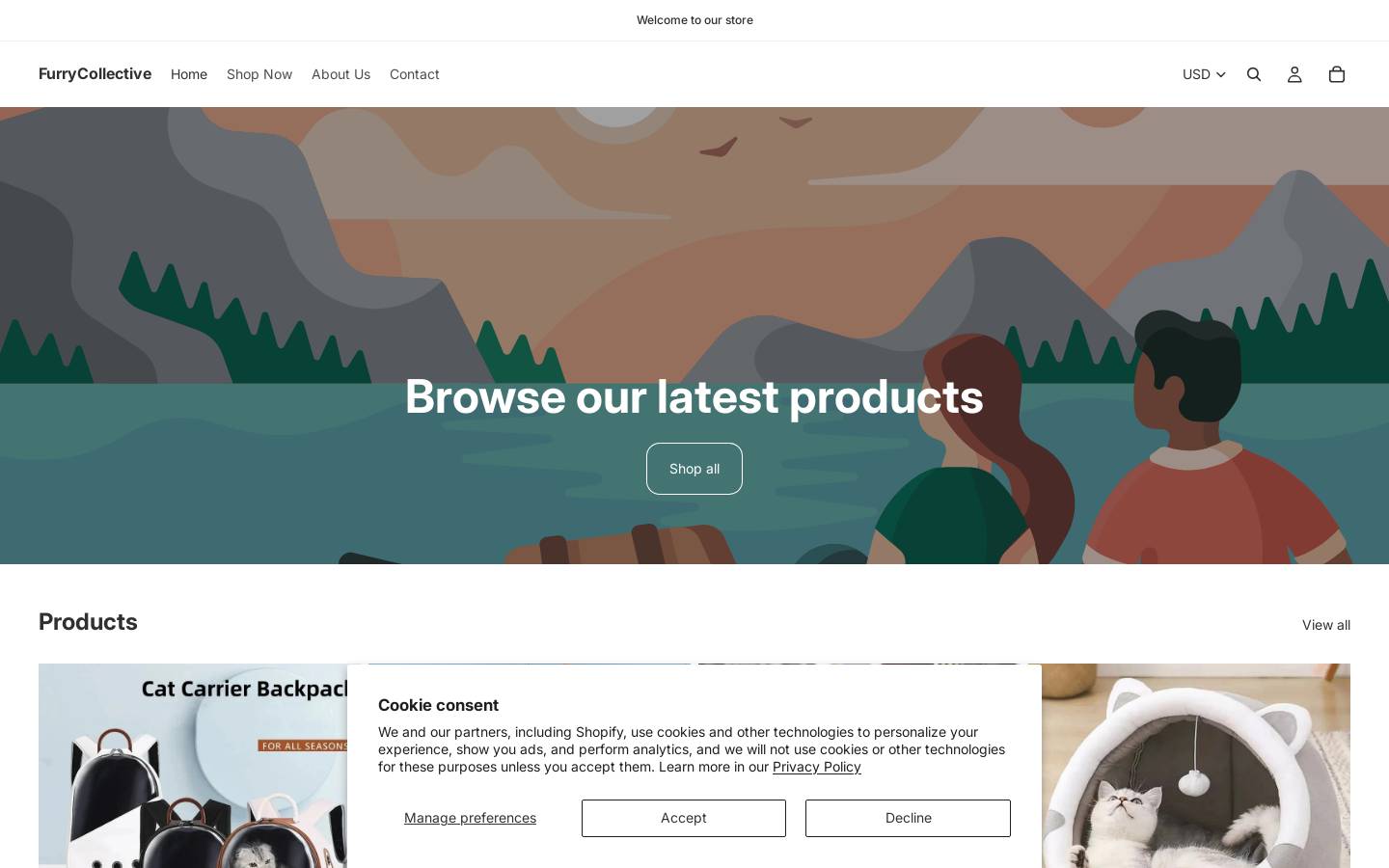 furrycollective.com homepage screenshot