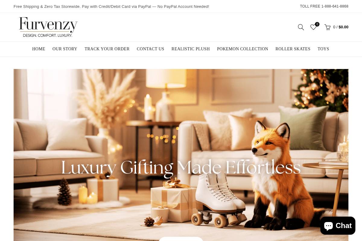 furvenzy.com homepage screenshot