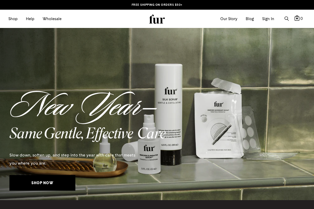 FUR homepage screenshot