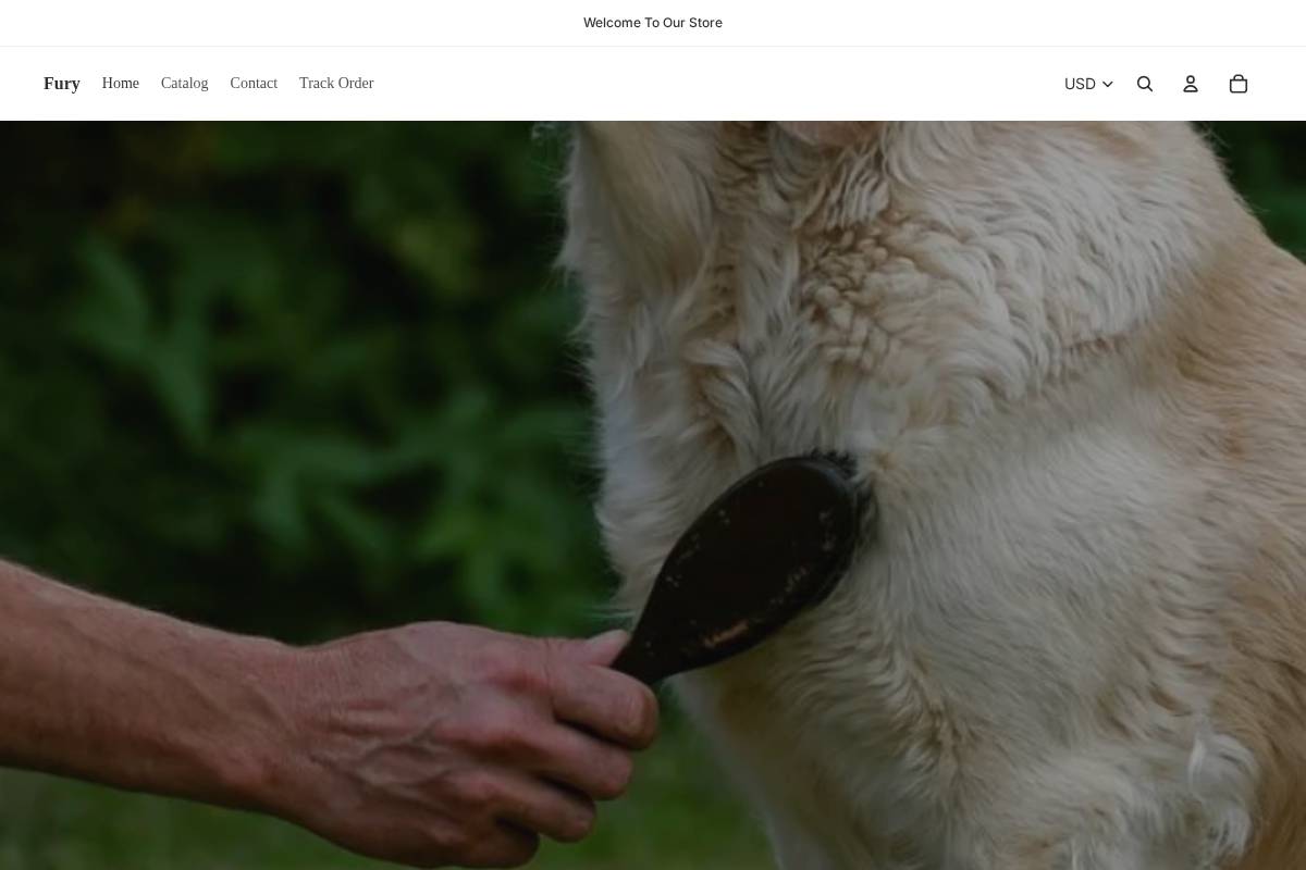 furypetcare.com homepage screenshot