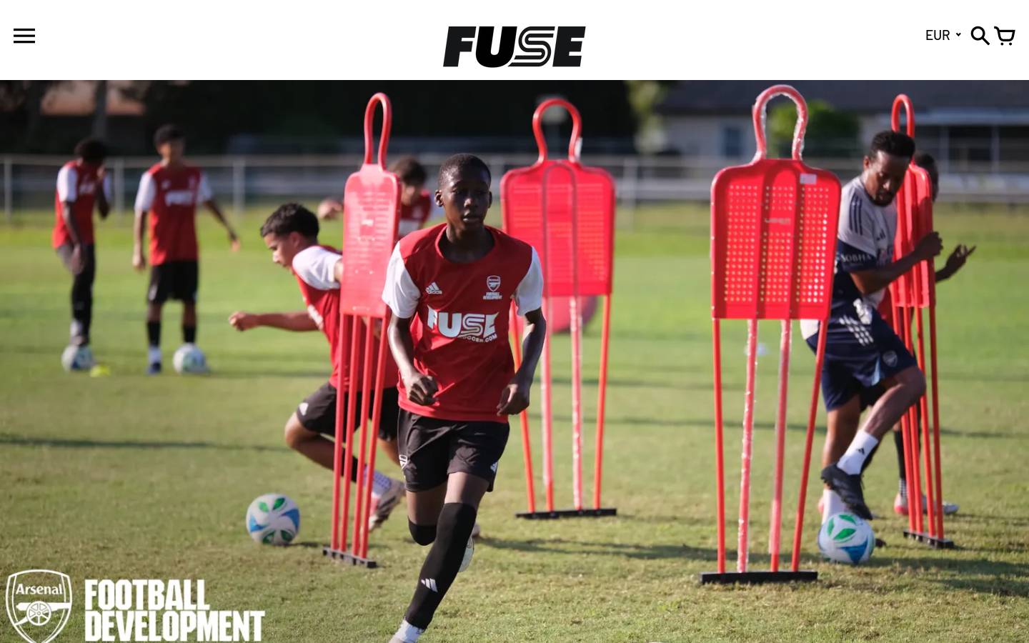 fusesoccer.com homepage screenshot