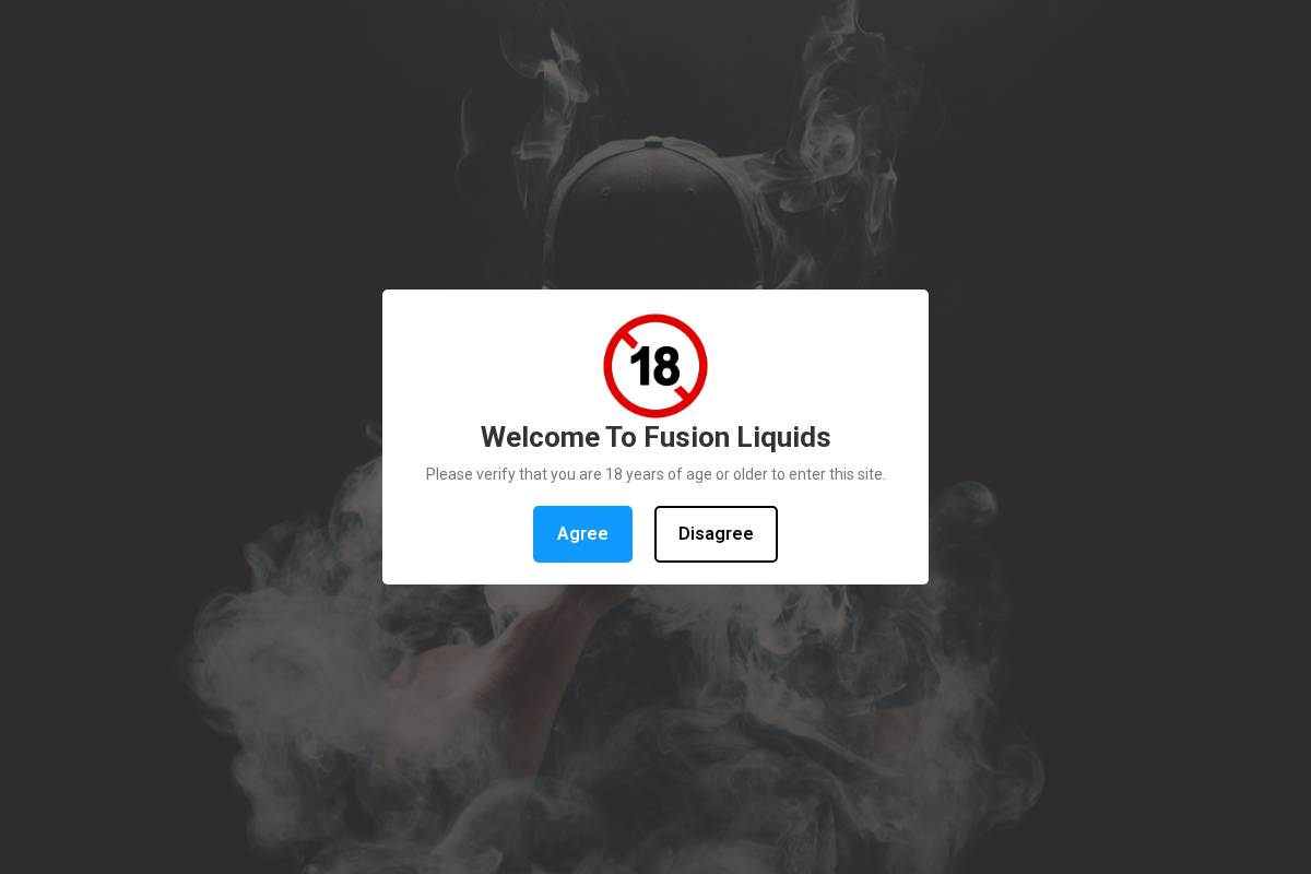 fusion-liquid.com homepage screenshot