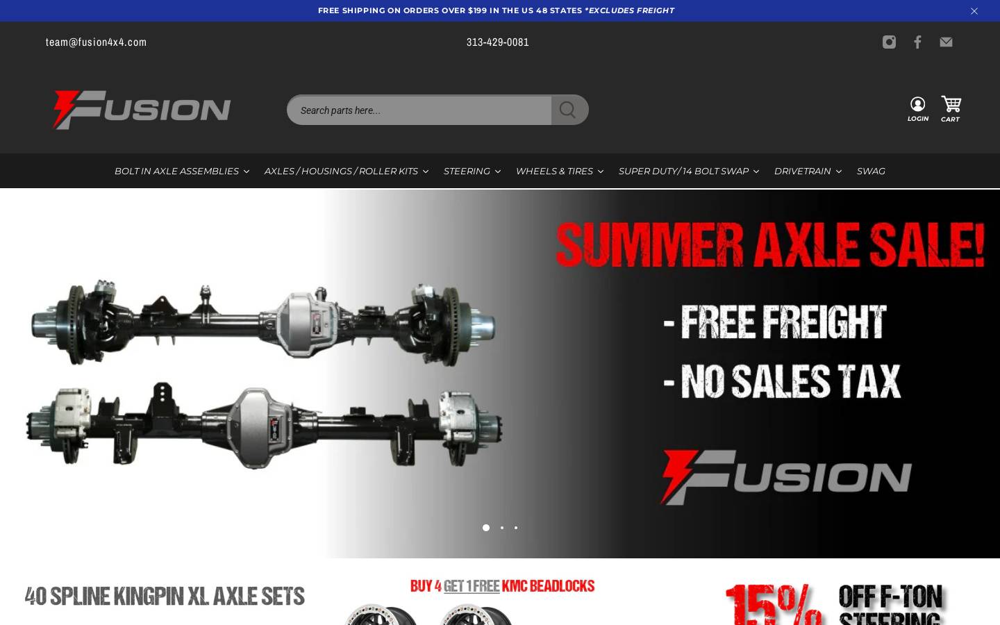 fusion4x4.com homepage screenshot