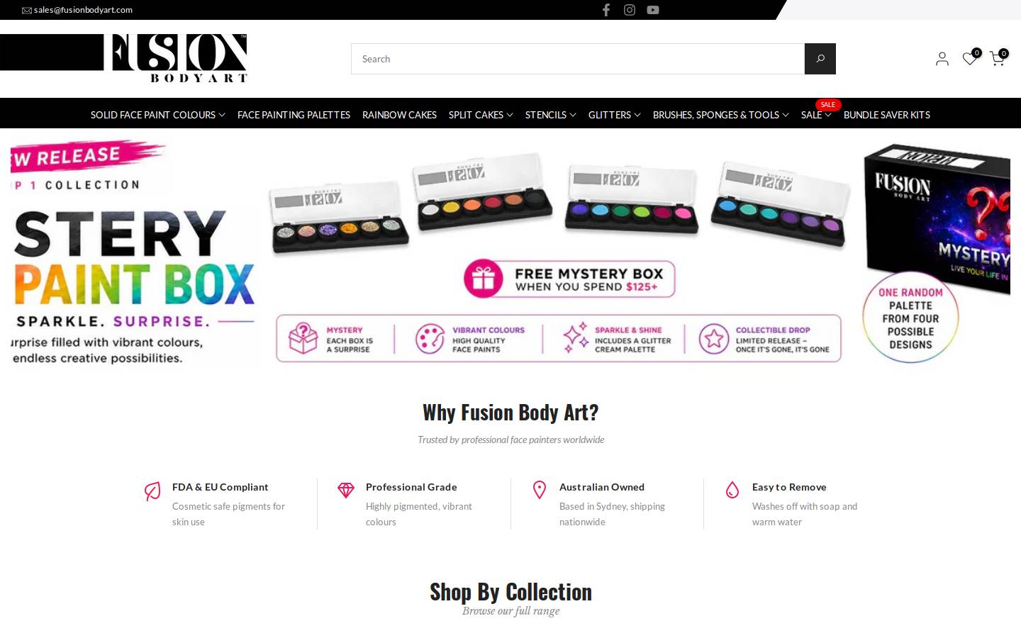 fusionbodyart.com homepage screenshot