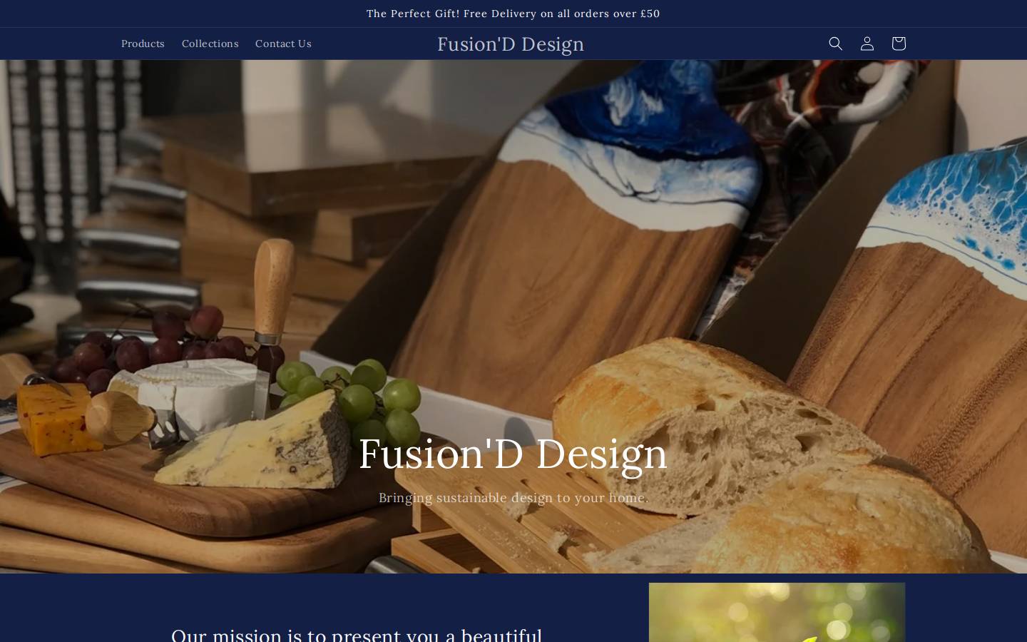fusionddesigns.com homepage screenshot