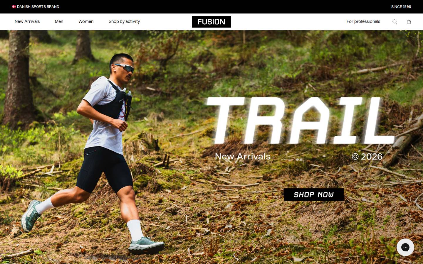 Fusion homepage screenshot