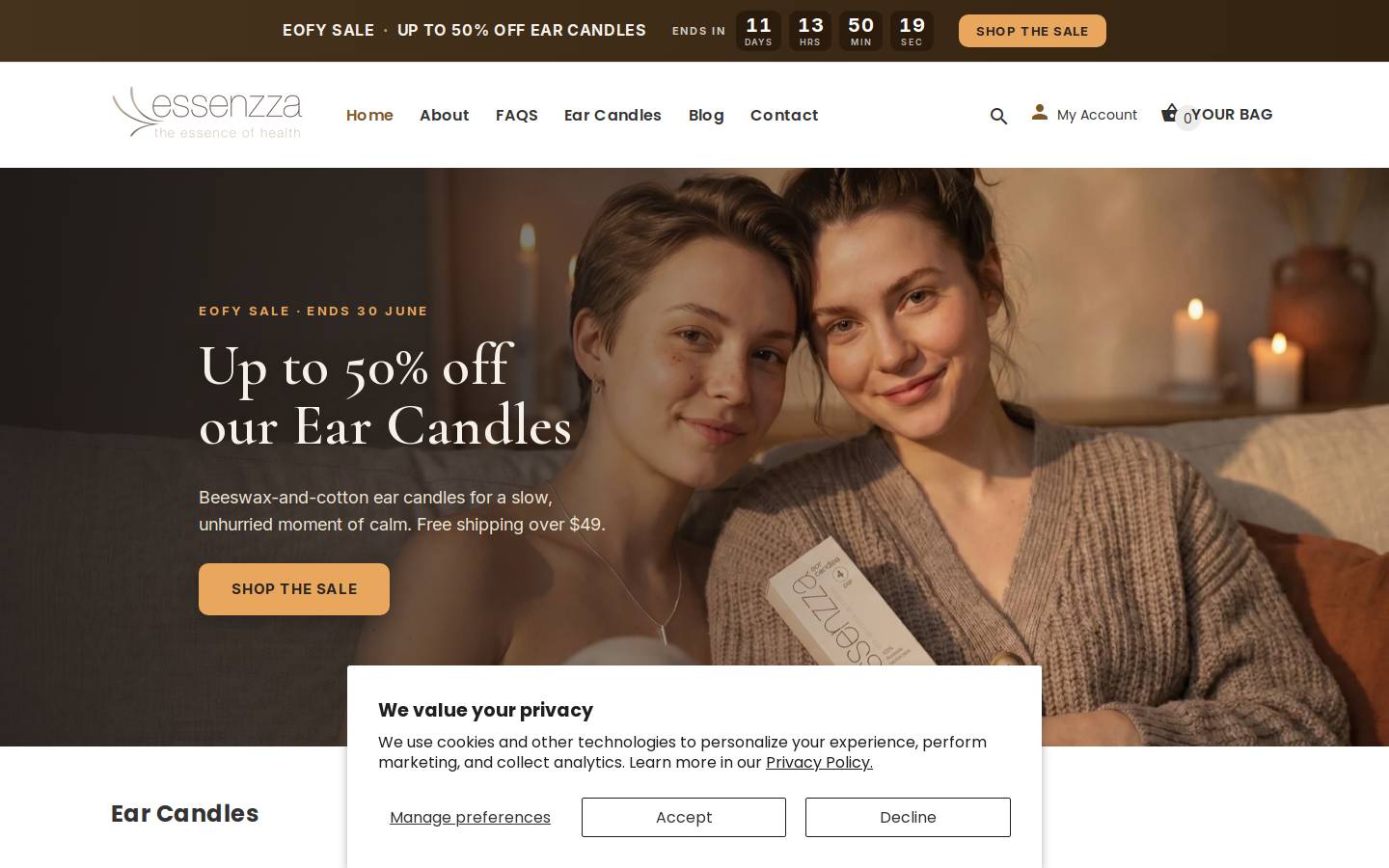 fussfreenaturals.com homepage screenshot