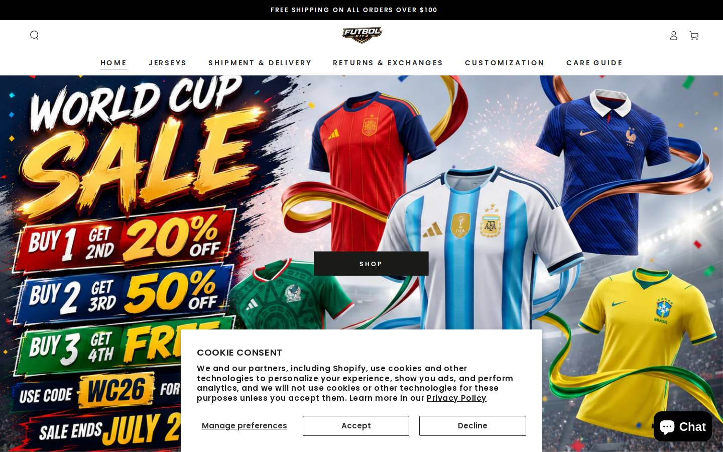 Futbolkitz homepage screenshot