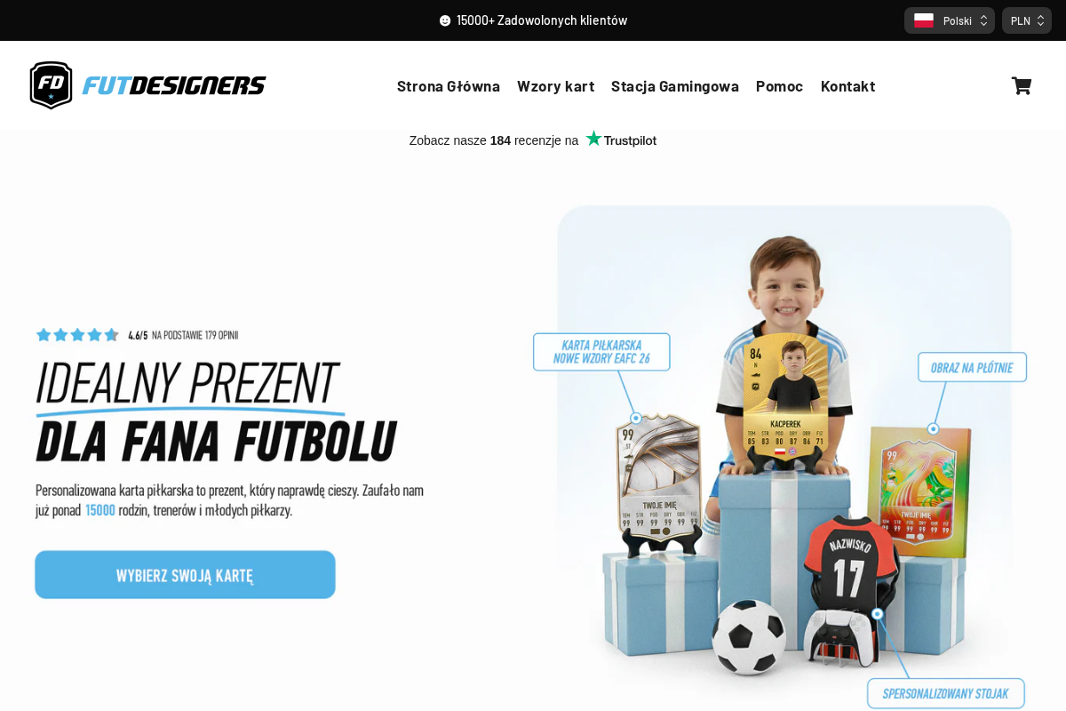 Futdesigners homepage screenshot