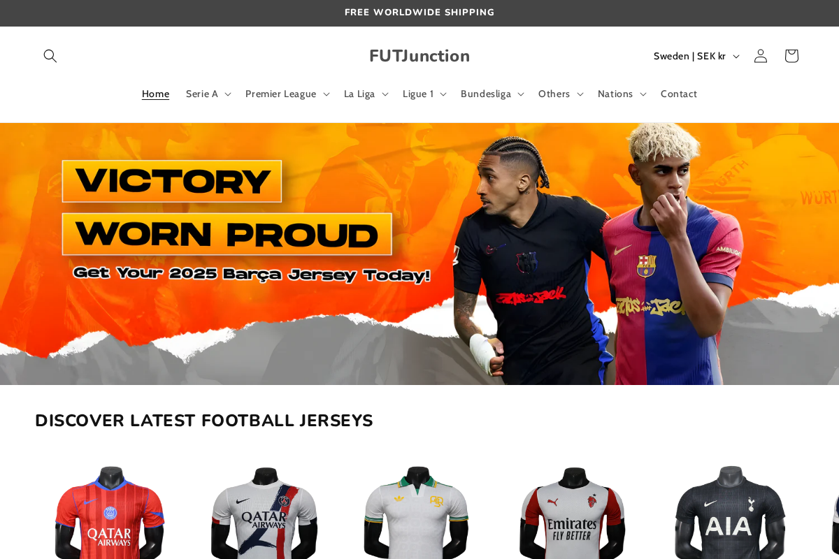 futjunction.com homepage screenshot