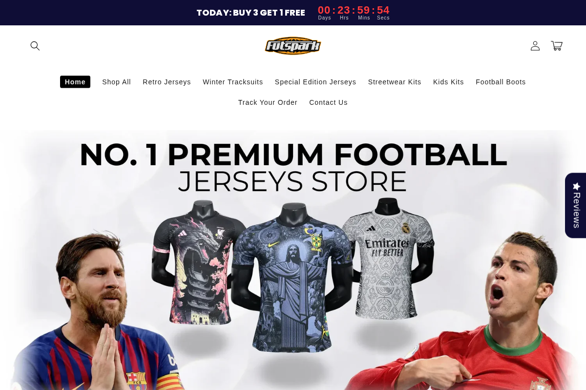 Futspark homepage screenshot