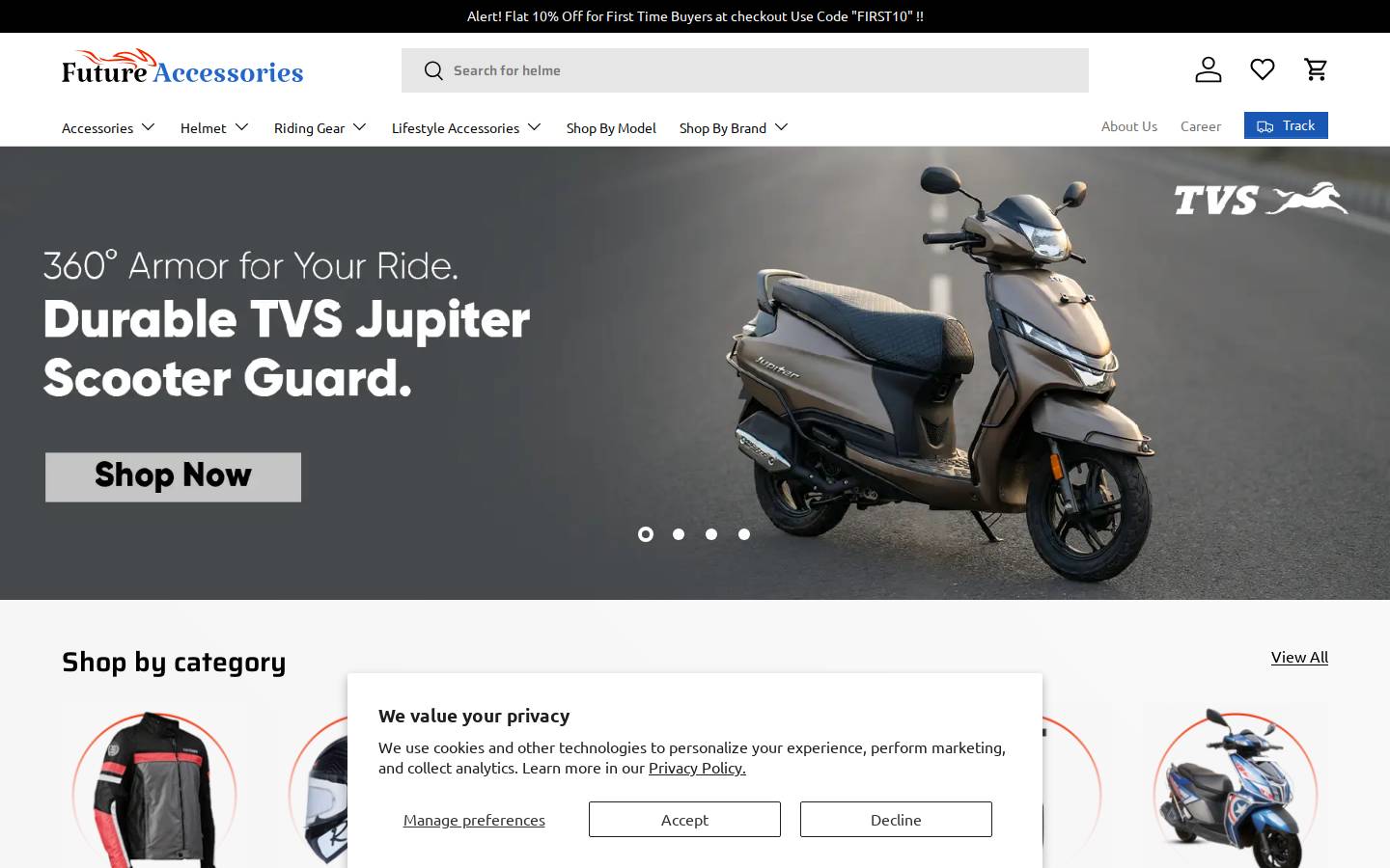 futureaccessories.com homepage screenshot
