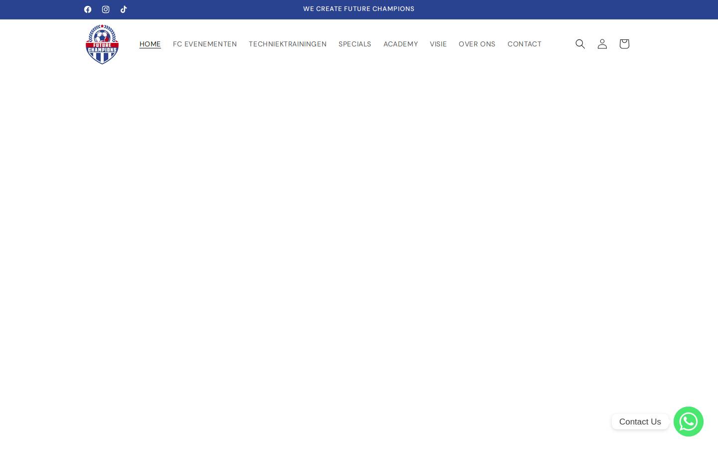 Future Champions homepage screenshot