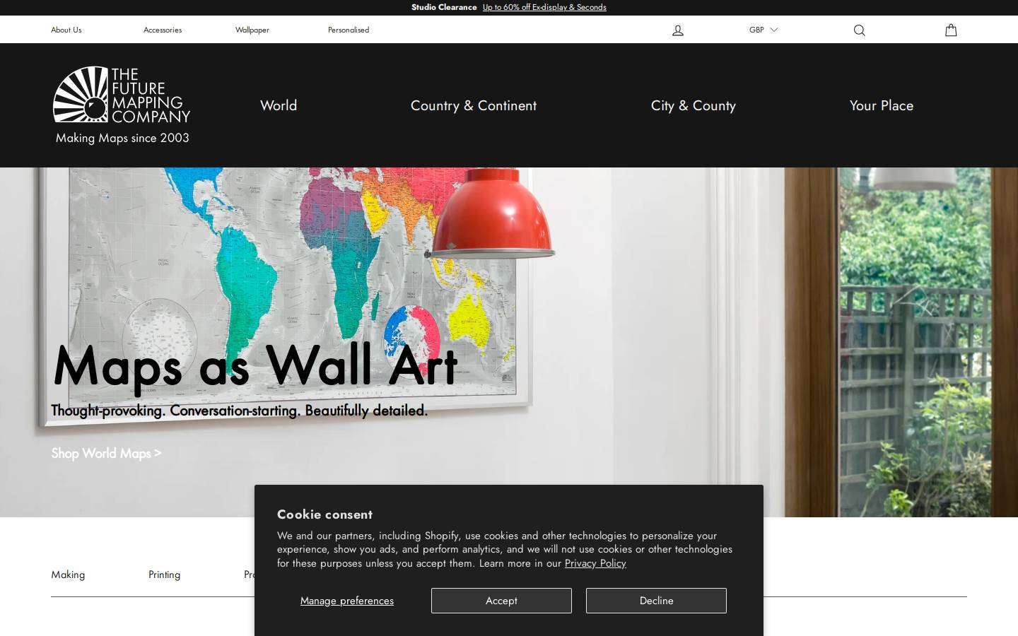 The Future Mapping Company homepage screenshot