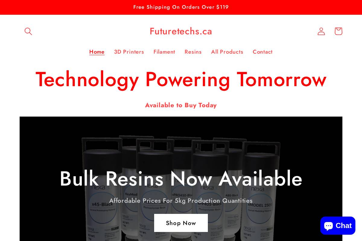 futuretechs.ca homepage screenshot