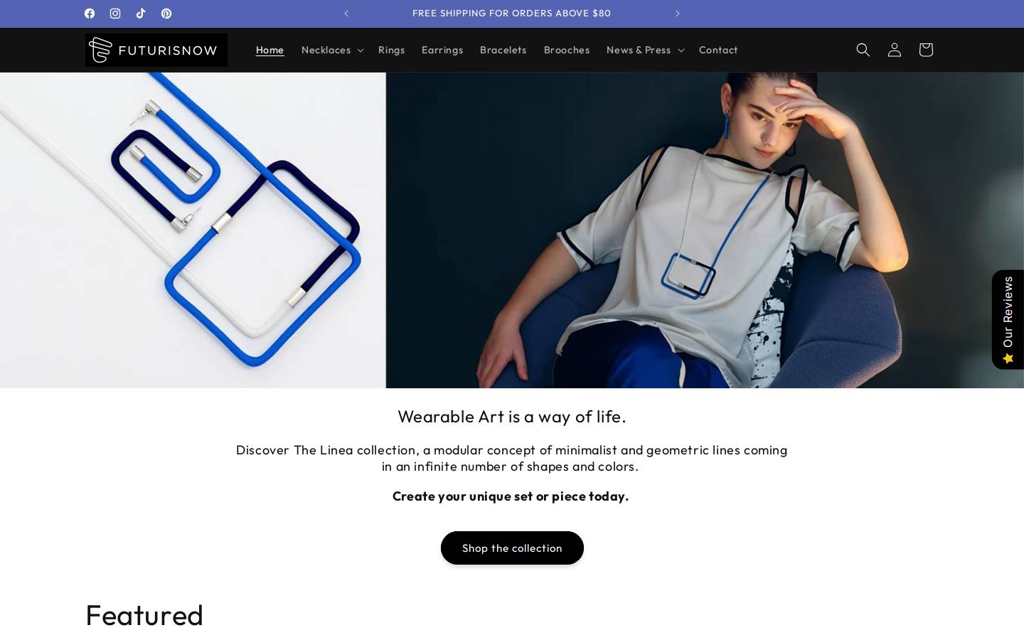 futurisnowshop.com homepage screenshot