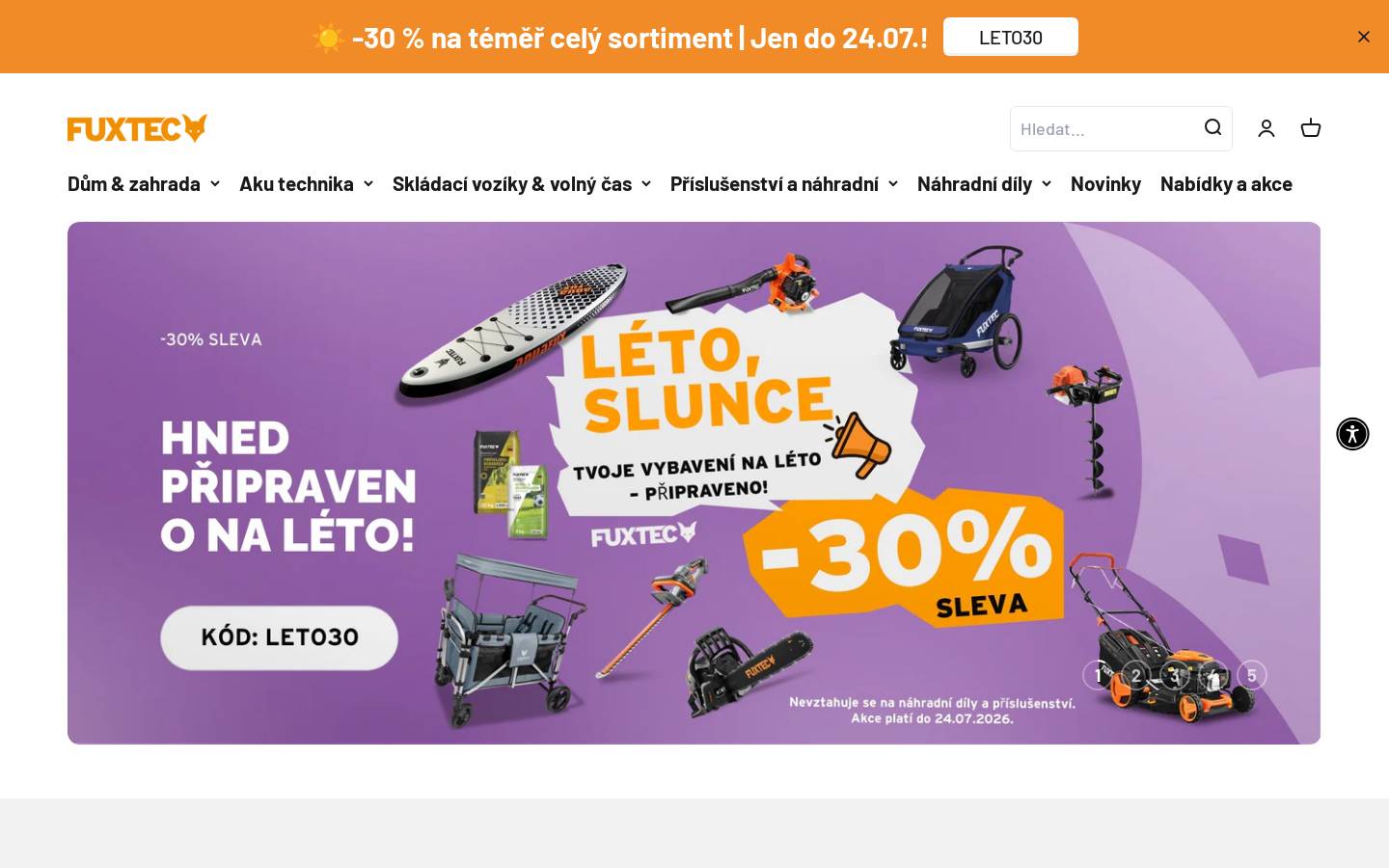 fuxtec.cz homepage screenshot