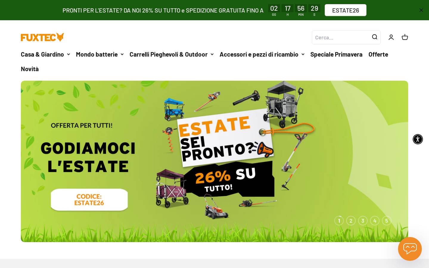 fuxtec.it homepage screenshot