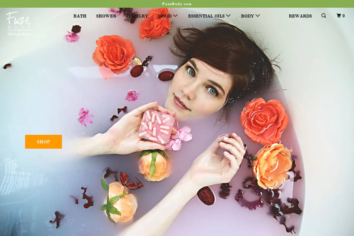 fuzebody.com homepage screenshot