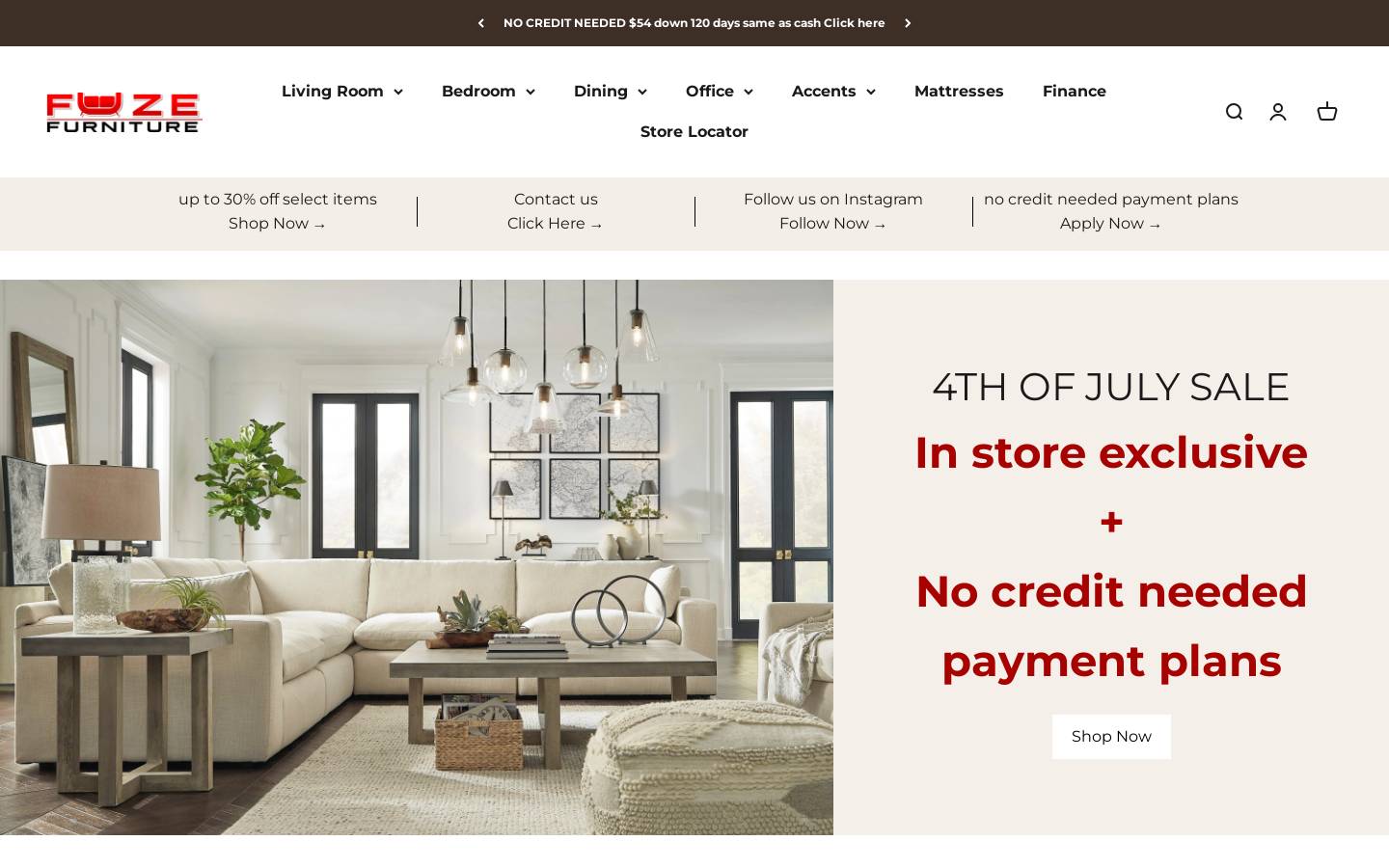 fuzehome.com homepage screenshot